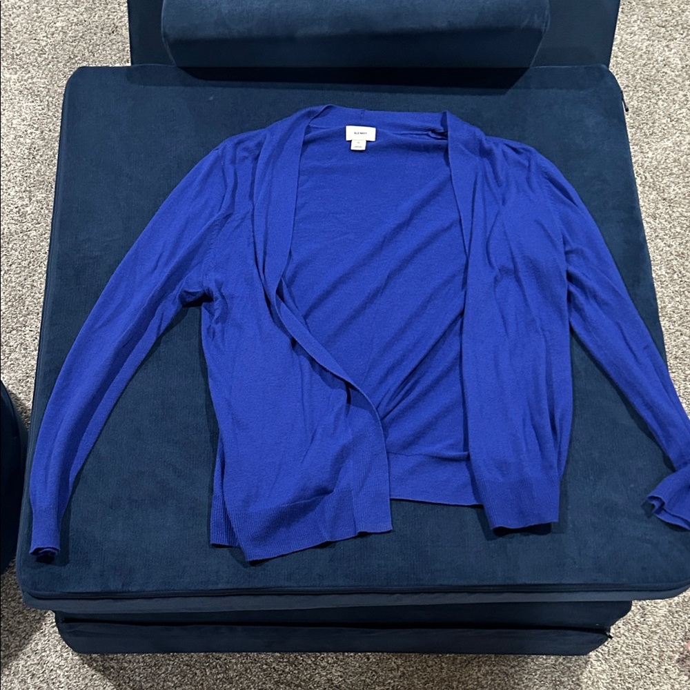 Old Navy Women's Vibrant Blue Cardigan